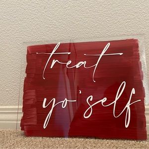 Acrylic Dessert Sign